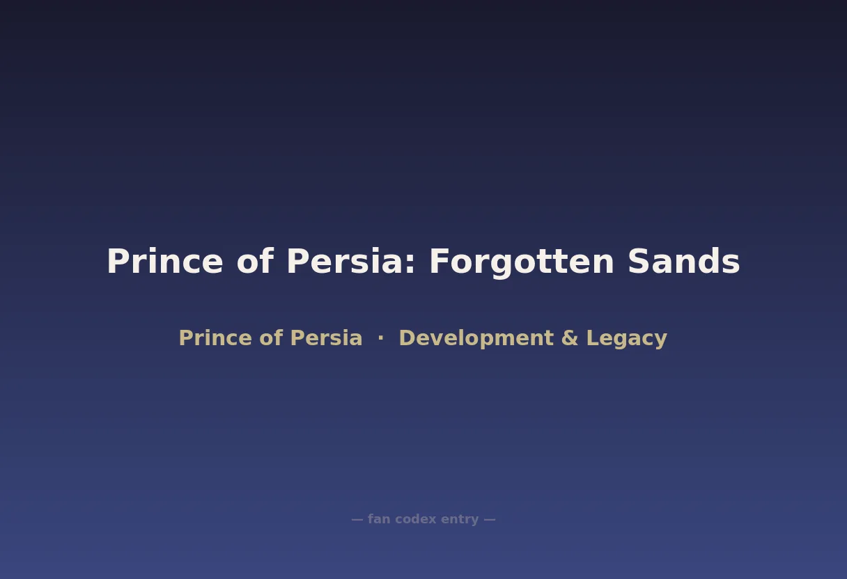 Prince of Persia: Forgotten Sands