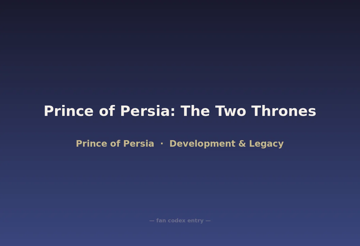 Prince of Persia: The Two Thrones